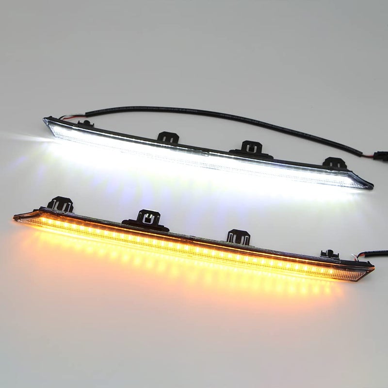 Dreamseek 3 Color LED DRL Daytime Running Light for Toyota RAV4 2019 2020 2021 2022 2023 Front Fog Grille Lamp with Dynamic Sequential Turn Signal - Image 4